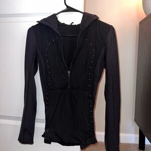 Black Lululemon Women's Zip-Up Hoodie